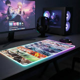 Tapis de Souris Gaming Demon Slayer - L'Éveil des 9 Piliers (Édition RGB)