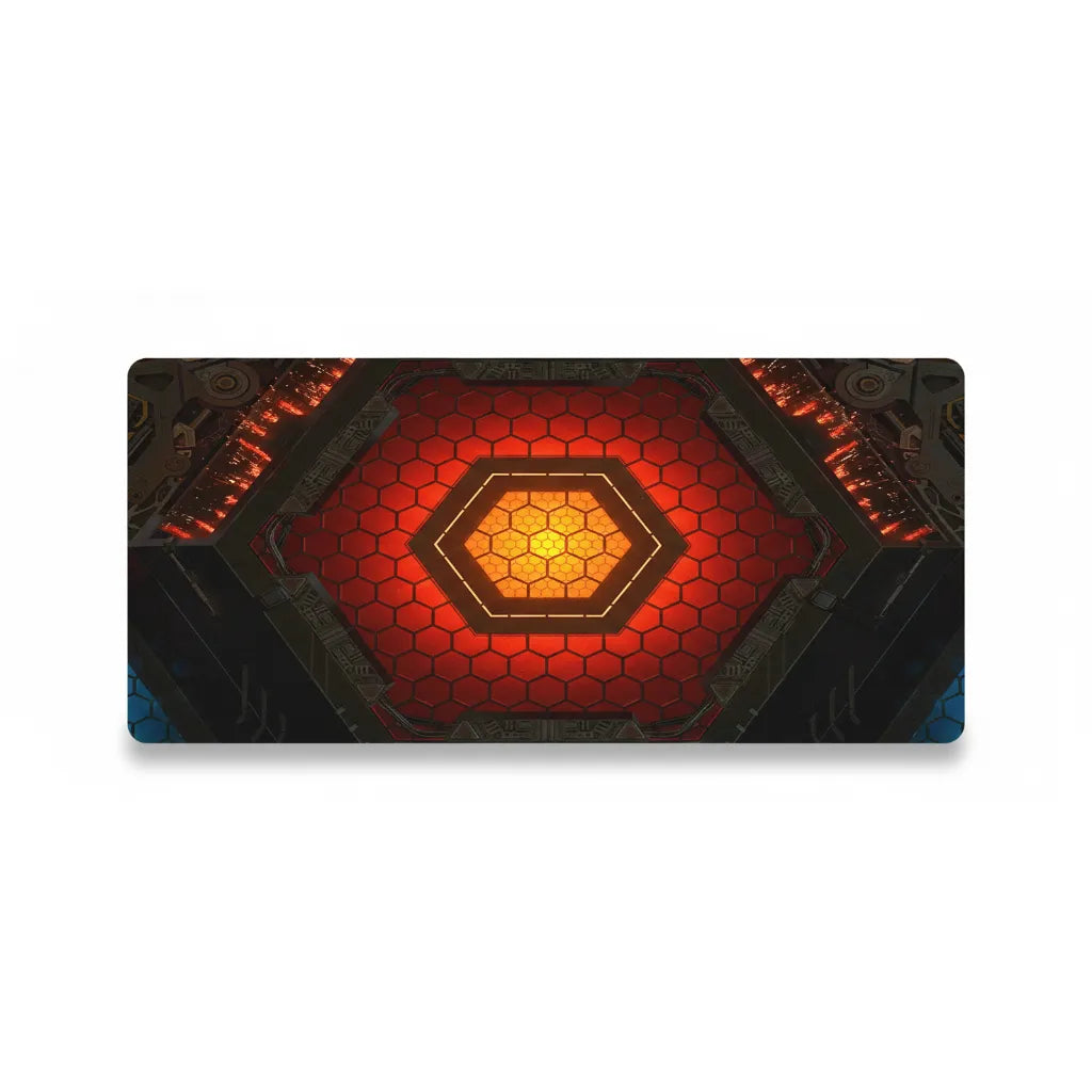 Tapis de Souris Gaming "Fusion Core" — Design Futuriste & High-Tech XXL