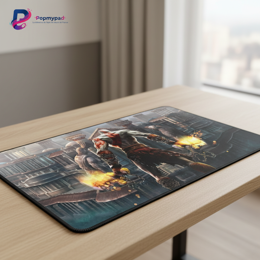 Tapis de Souris Gaming God of War - Edition Kratos : La Furie de l'Olympe