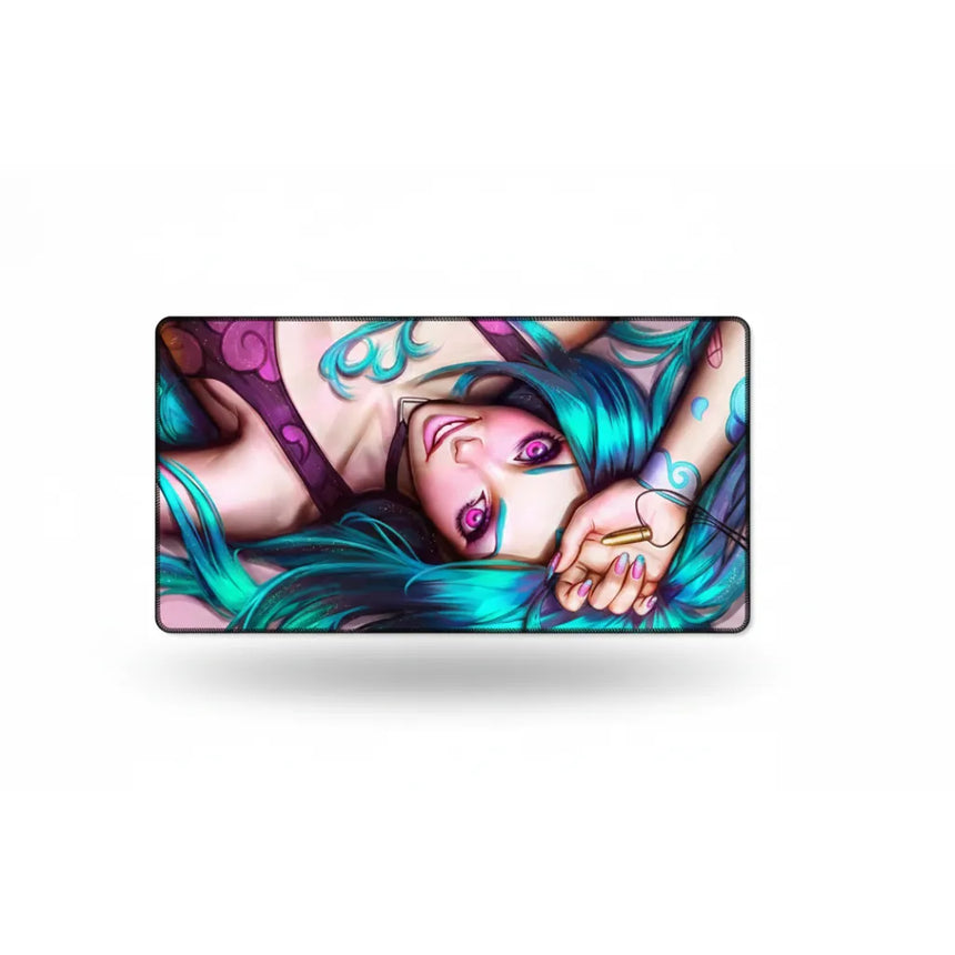 Tapis de Souris Gaming Jinx - League of Legends - Édition Chaos Néon XXL