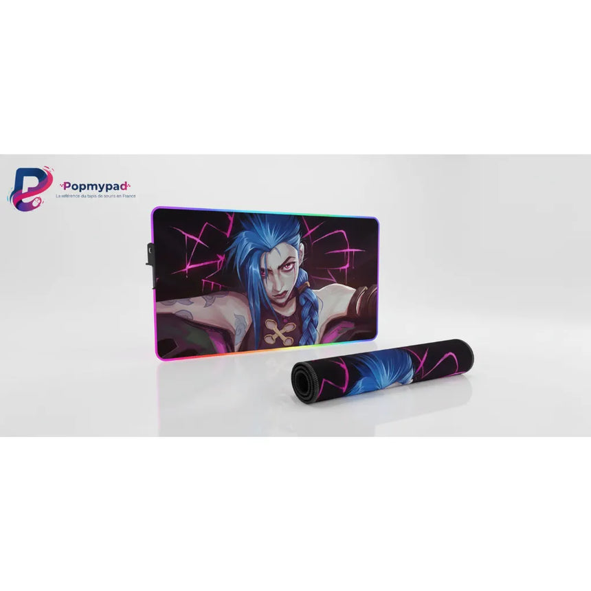 Tapis de Souris Gaming Jinx - League of Legends | Édition RGB Ultra-Précision