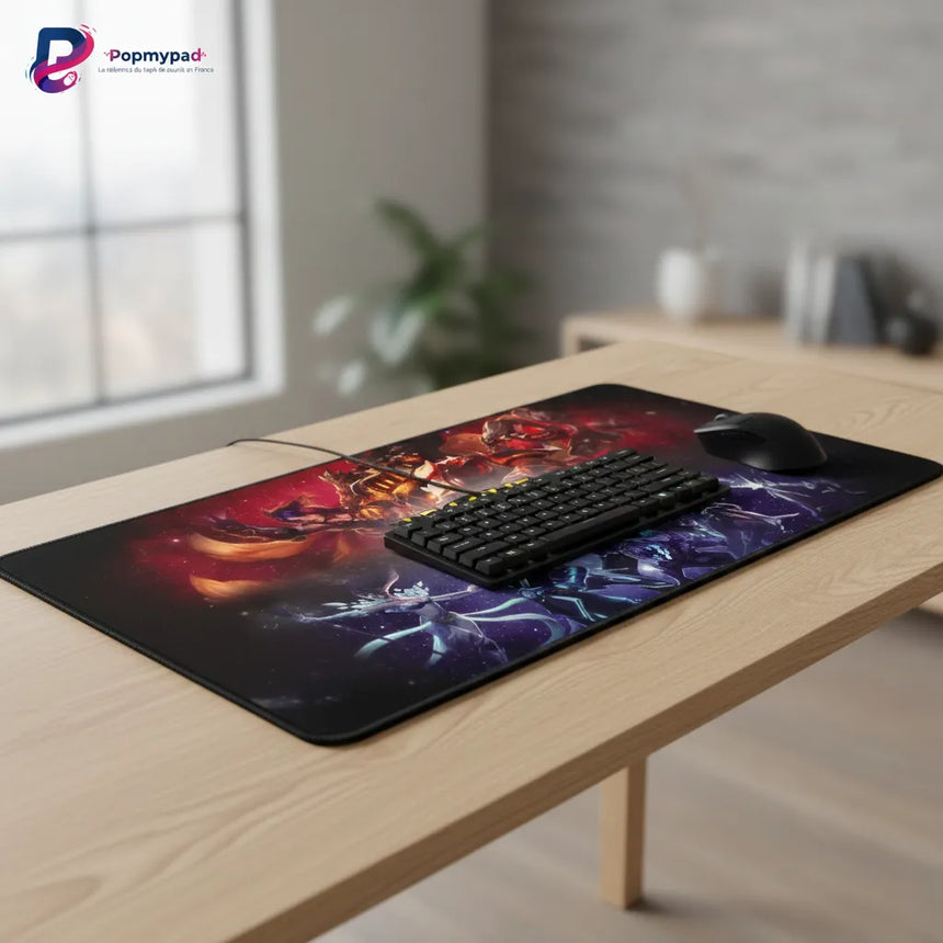 Tapis de Souris Gaming League of Legends - L'Affrontement des Champions XXL