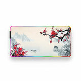 Tapis de Souris Gaming RGB - Estampe Japonaise Sérénité des Cerisiers XXL