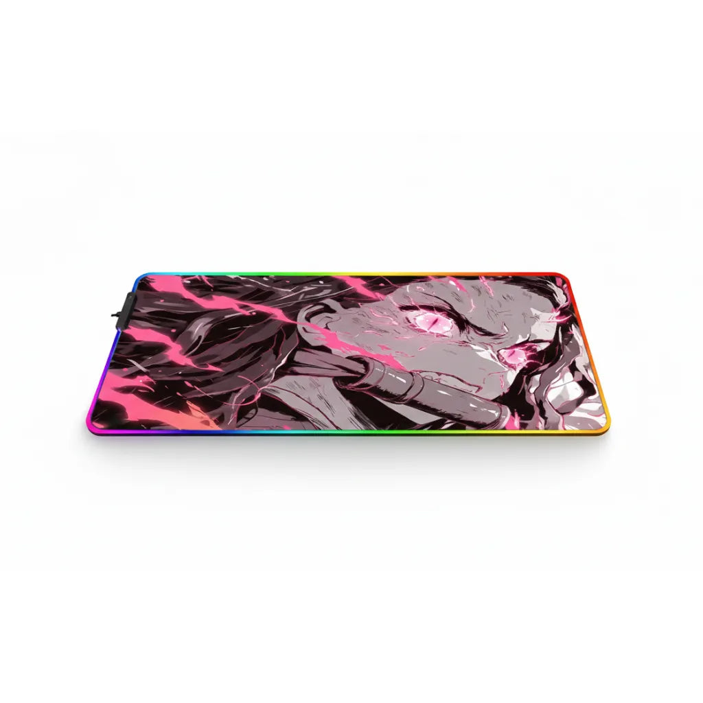 Tapis de Souris Gaming RGB Demon Slayer - Édition Nezuko "Demon Fury" XXL