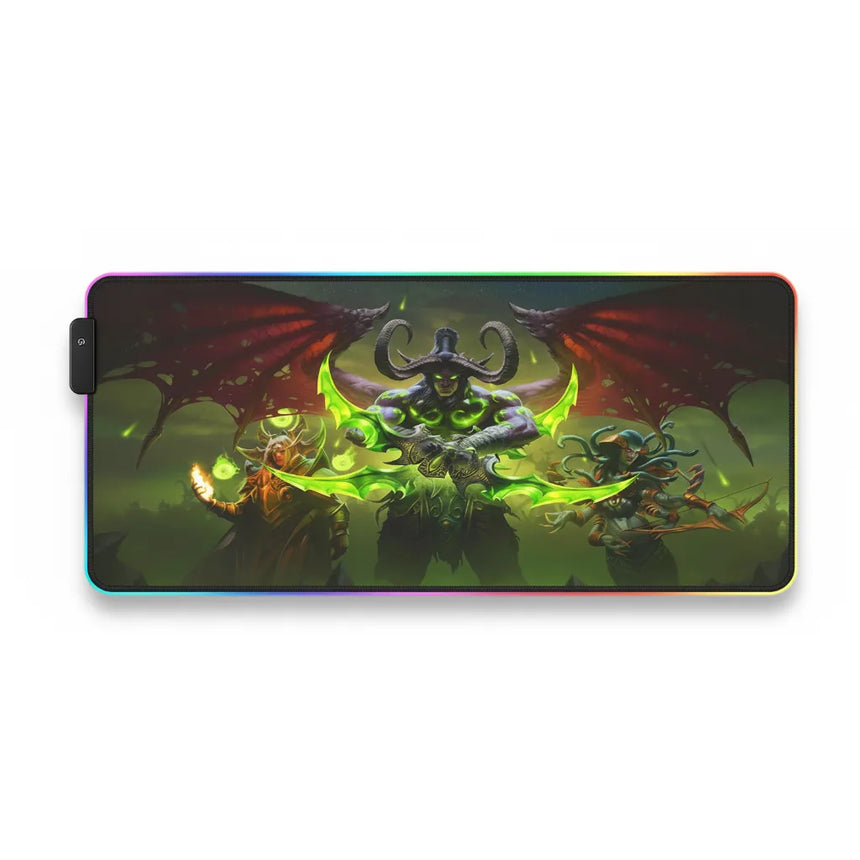 Tapis de Souris Gaming RGB World of Warcraft - Illidan Edition XXL