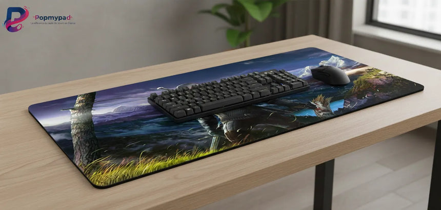 Tapis de Souris Gaming The Witcher - Édition Geralt de Riv - Glisse Ultime