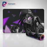 Tapis de Souris Gaming Valorant - Killjoy Edition (Style Tech-Noir & Violet)