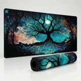 Tapis de Souris Gaming XXL - Arbre de Vie Onirique & Lunaire