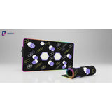 Tapis de Souris Gaming XXL - Design Hexagone Futuriste & Bordures RGB