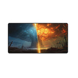 Tapis de Souris Gaming XXL - Édition Dualité : Feu & Glace