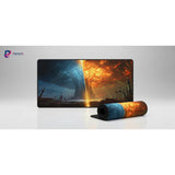 Tapis de Souris Gaming XXL - Édition Dualité : Feu & Glace