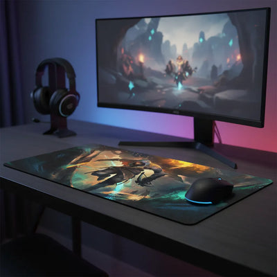 Tapis de Souris Gaming XXL - Édition Légende de l'Assassin - Glisse Précision & Confort
