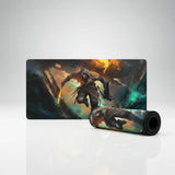 Tapis de Souris Gaming XXL - Édition Légende de l'Assassin - Glisse Précision & Confort avec design d'assassin dynamique.