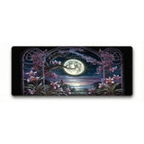 Tapis de Souris Gaming & Bureau - Arche Lunaire & Paysage Fantastique Nocturne