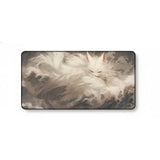 Tapis de Souris Gaming & Bureau — Renard Kitsune Zen — Design Japonais Épuré