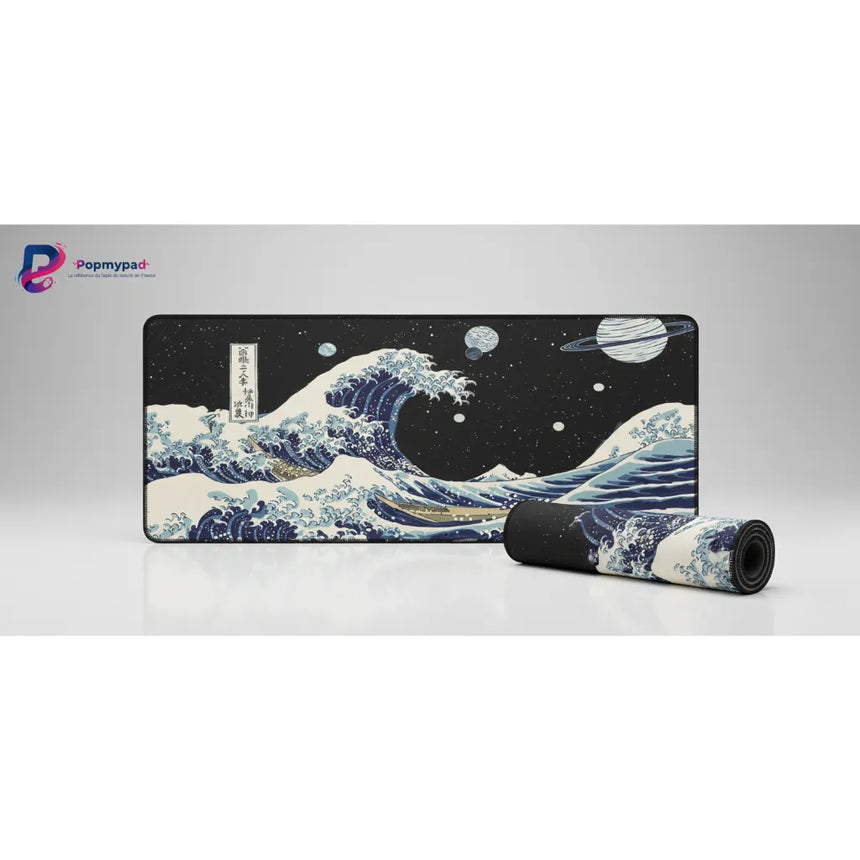 Tapis de Souris Japonais - La Grande Vague Cosmique