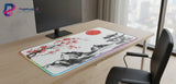 Tapis de Souris Japonais : L'Éveil du Soleil Levant (Sakura & Pagode)