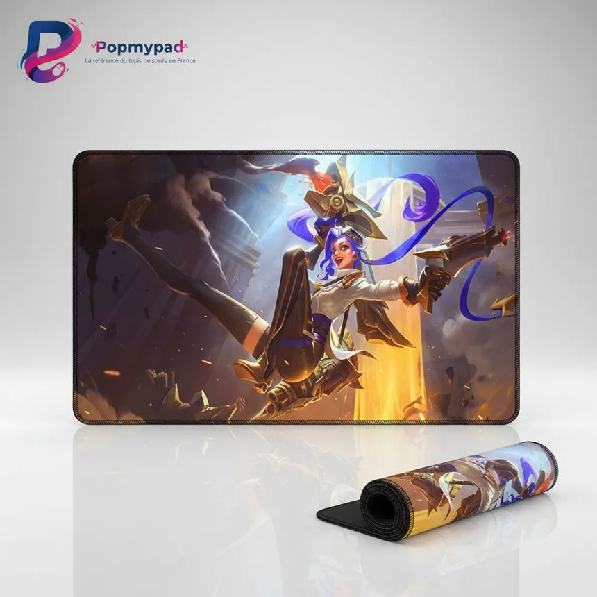 Tapis de Souris League of Legends - Jinx Glorieuse | Précision Esport & Glisse Ultime