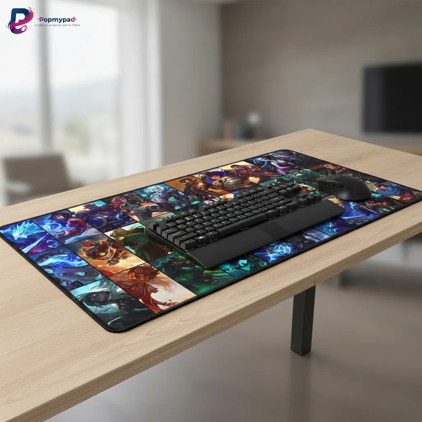 Tapis de Souris League of Legends - Mosaïque Champions XXL