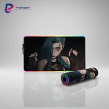 Tapis de Souris League of Legends Jinx RGB - Édition Performance Arcane