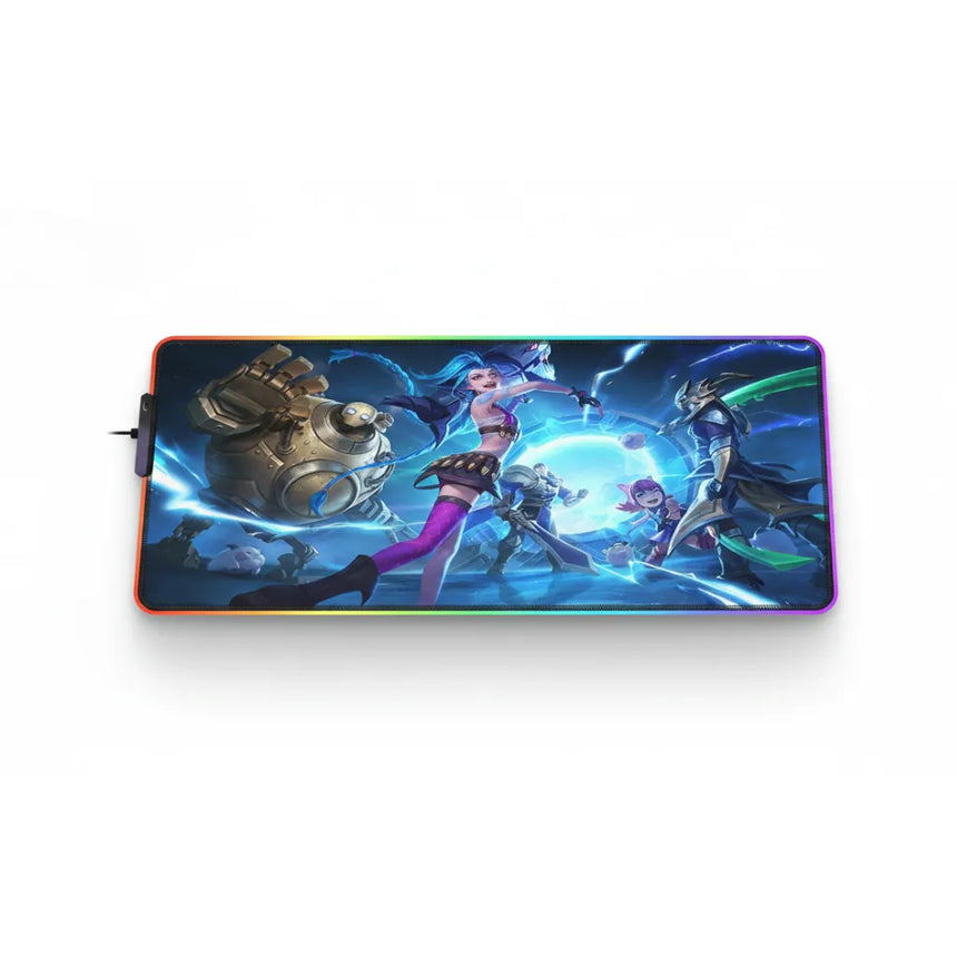Tapis de Souris League of Legends Jinx RGB – Édition Gaming XXL Haute Précision