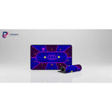 Tapis de Souris Poker - Design Texas Hold'em Royal & Arabesques Néon