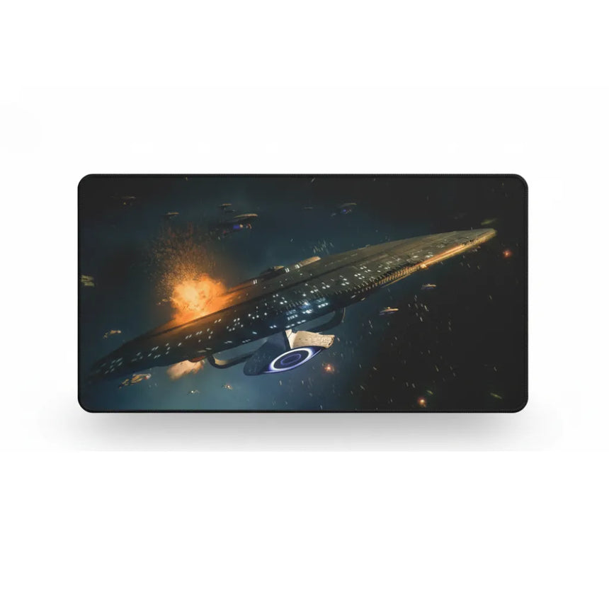 Tapis de Souris Star Trek : L'USS Enterprise-E en Plein Combat Spatial