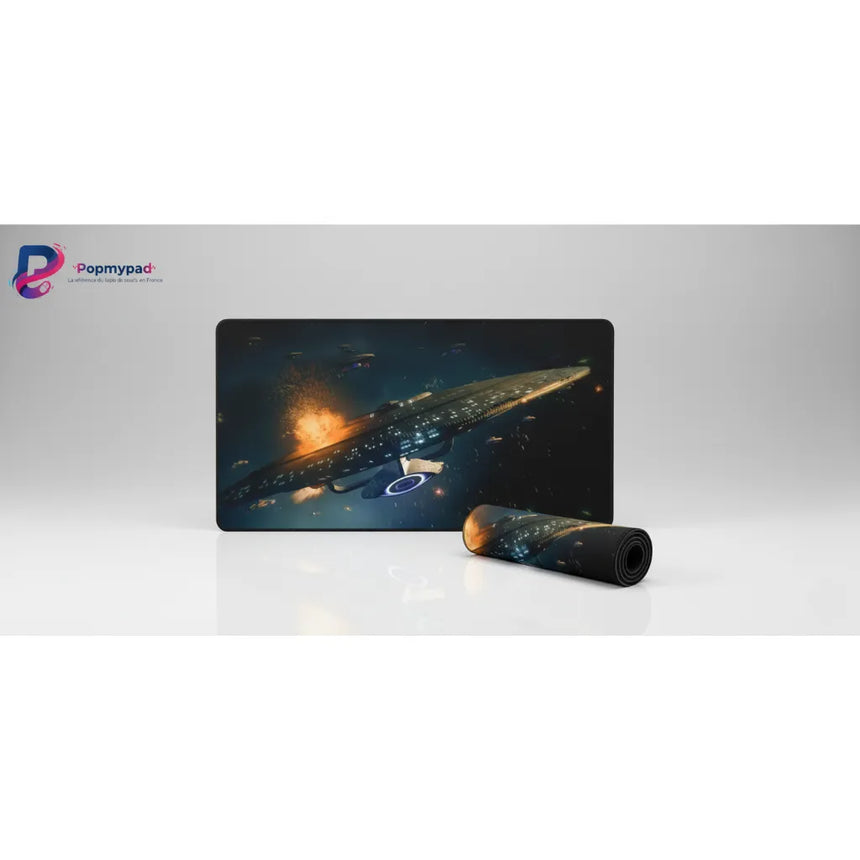 Tapis de Souris Star Trek : L'USS Enterprise-E en Plein Combat Spatial