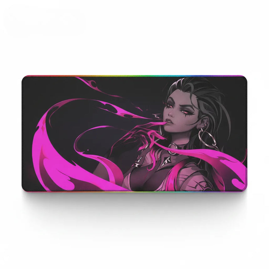 Tapis de Souris Valorant Reyna - Édition RGB XXL - Précision & Glisse Ultime