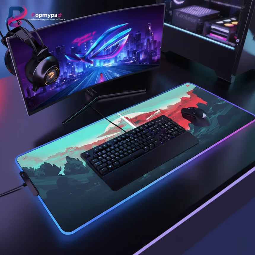 Tapis de Souris Valorant XXL - Édition Silhouettes Agents & Landscape Esport