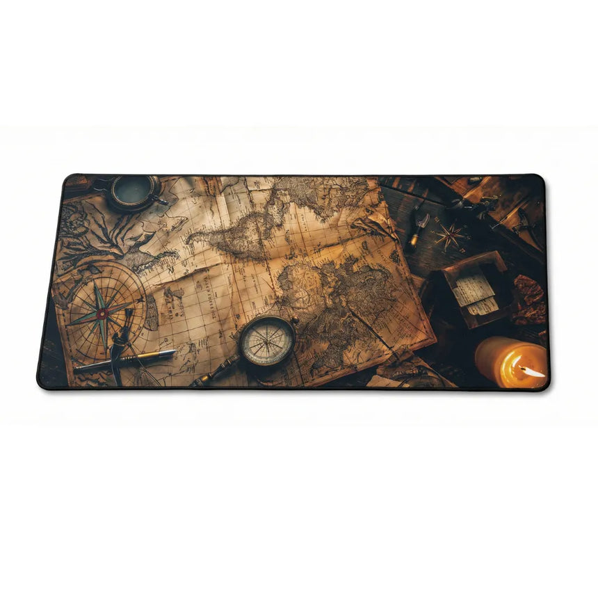 Tapis de Souris XL - Cartographie Légendaire & Boussoles d'Antan