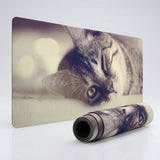 Tapis de Souris XXL - Regard de Chat Hypnotique - Édition Artistique