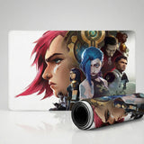 Tapis de Souris XXL Arcane - Édition Limitée League of Legends Jinx & Vi