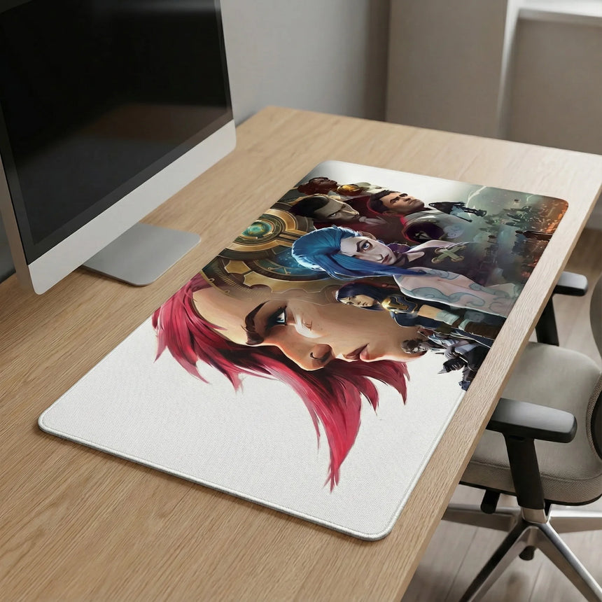 Tapis de Souris XXL Arcane - Édition Limitée League of Legends Jinx & Vi
