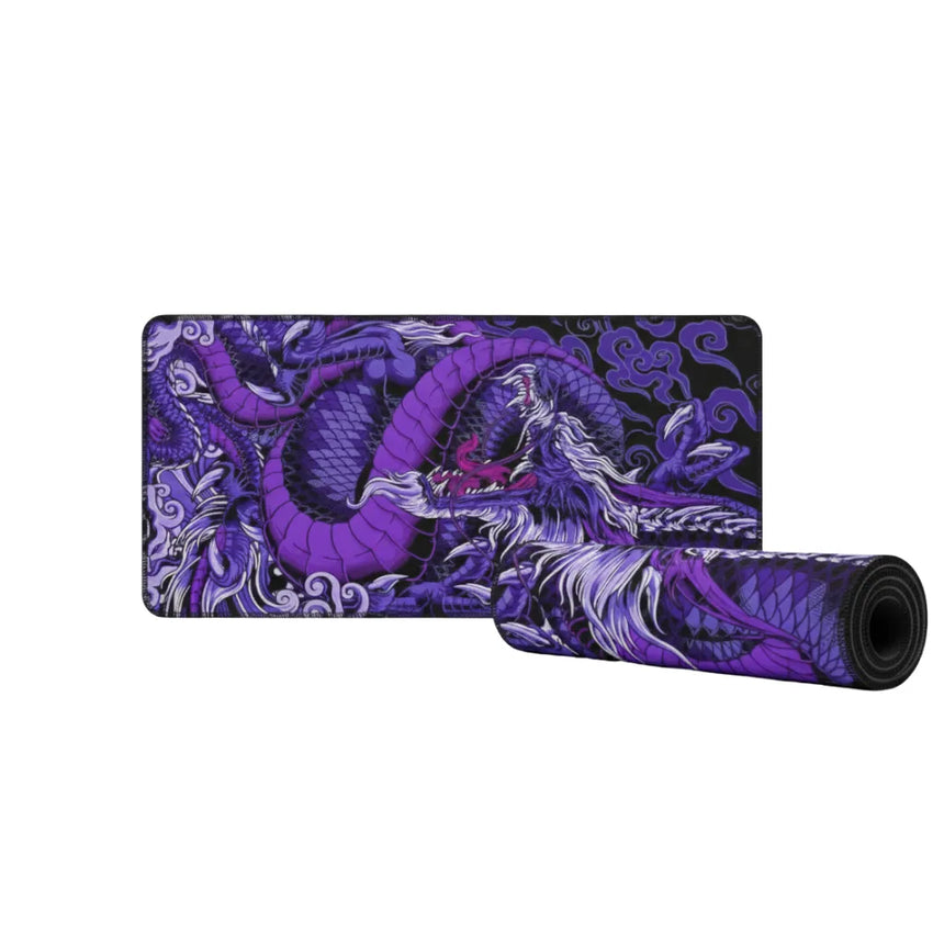 Tapis de Souris XXL Dragon Japonais - Edition Mystic Purple