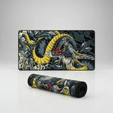 Tapis de Souris XXL Dragon Japonais - Édition Ryu Gold & Black