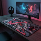 Tapis de Souris XXL Dragon Japonais - Édition Ryu Ocre & Charcoal
