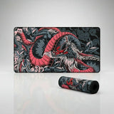 Tapis de Souris XXL Dragon Japonais - Édition Ryu Ocre & Charcoal