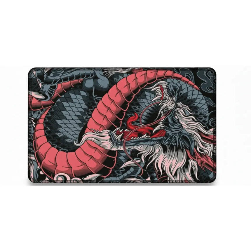 Tapis de Souris XXL Dragon Japonais - Édition Ryu Ocre & Charcoal