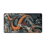 Tapis de Souris XXL Dragon Japonais – Édition Phoenix Orange & Noir
