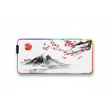 Tapis de Souris XXL Japonais - Mont Fuji & Fleurs de Cerisier (RGB)