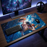Tapis de Souris XXL One Piece Luffy Aura Bleue (900x400mm) - Précision Esport - PopMyPad
