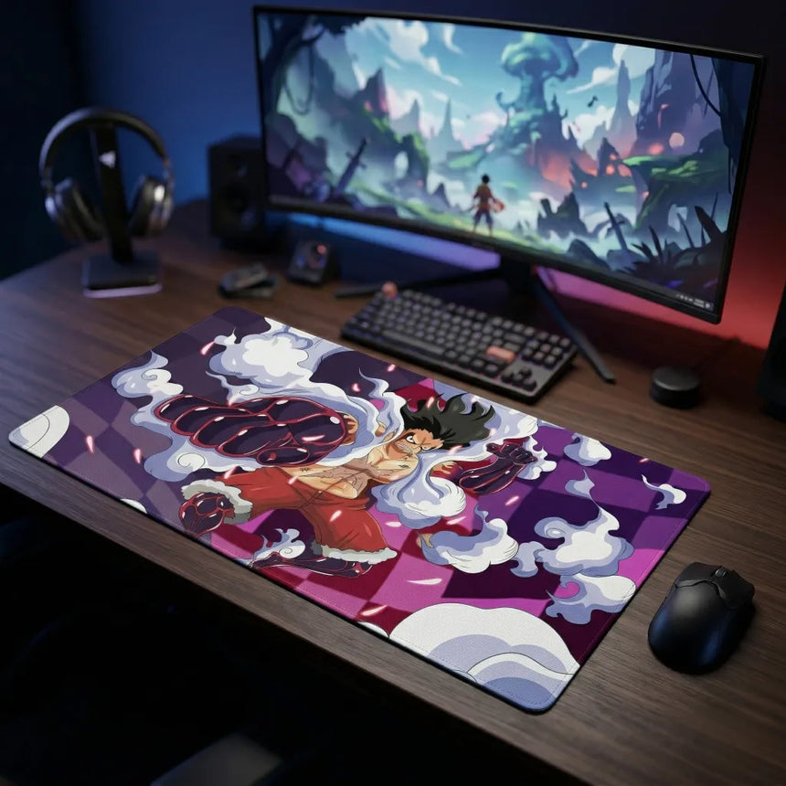 Tapis de Souris XXL One Piece Luffy Gear 4 Snakeman (900x400mm) - Précision Esport - PopMyPad
