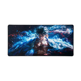 Tapis de Souris XXL One Piece Luffy Gear 5 "Divine Blue" (900x400mm) - Glisse Ultime - PopMyPad