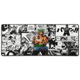 Tapis de Souris XXL One Piece Roronoa Zoro Manga Collage (900x400mm) - Précision Esport - PopMyPad