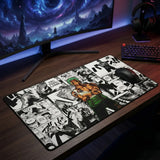 Tapis de Souris XXL One Piece Roronoa Zoro Manga Collage (900x400mm) - Précision Esport - PopMyPad