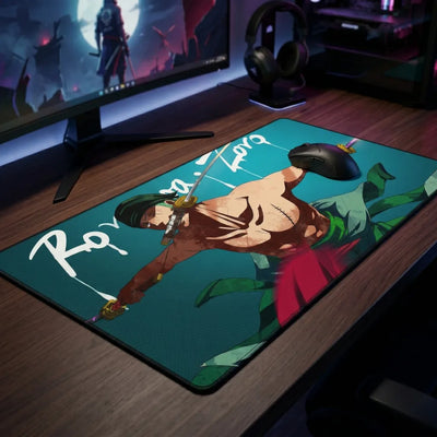 Tapis de Souris XXL One Piece Roronoa Zoro (900x400mm) - Précision Esport - PopMyPad