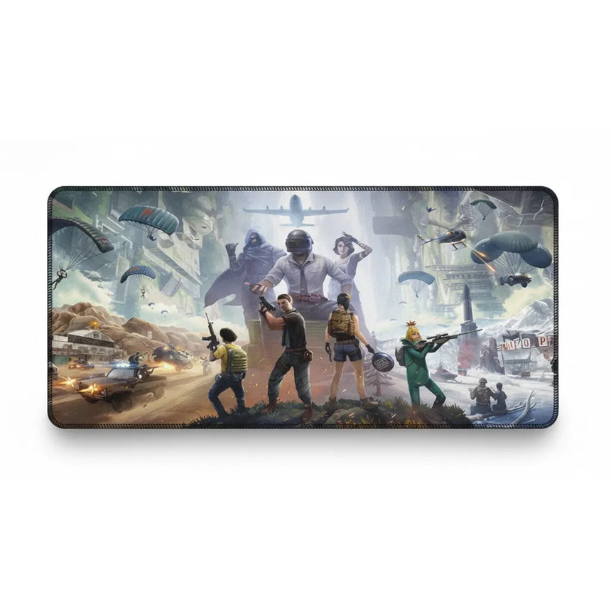 Tapis de Souris XXL PUBG Battle Royale Squad (900x400mm) - Glisse Ultime & Précision - PopMyPad