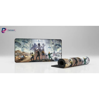 Tapis de Souris XXL PUBG Battle Royale Squad (900x400mm) - Glisse Ultime & Précision - PopMyPad