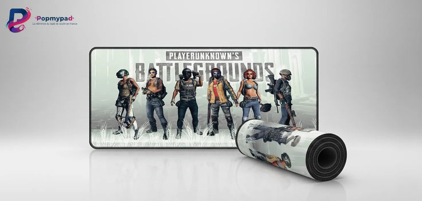 Tapis de Souris XXL PUBG Battlegrounds Squad (900x400mm) — Précision Tactique — PopMyPad